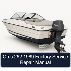 1989 Omc 262 Service Repair Workshop Manual PDF