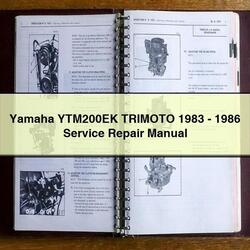 1983-1986 Yamaha YTM200EK Trimoto Service Repair Workshop Manual PDF