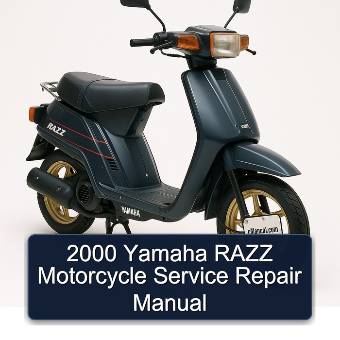 2000 Yamaha Razz Motorcycle Service Repair Workshop Manual PDF