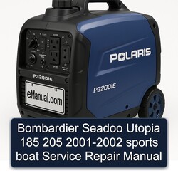 2001-2002 Bombardier Seadoo Utopia 185 205 - Sports Boat Service Repair Workshop Manual PDF