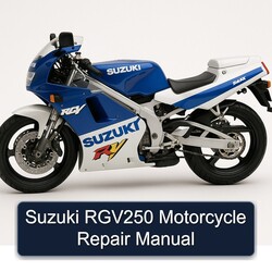 Suzuki RGV250 Motorcycle Service Repair Workshop Manual PDF