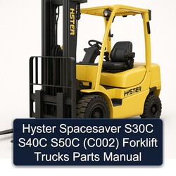 Hyster Spacesaver S30C S40C S50C (C002) Forklift Trucks Parts Catalog PDF