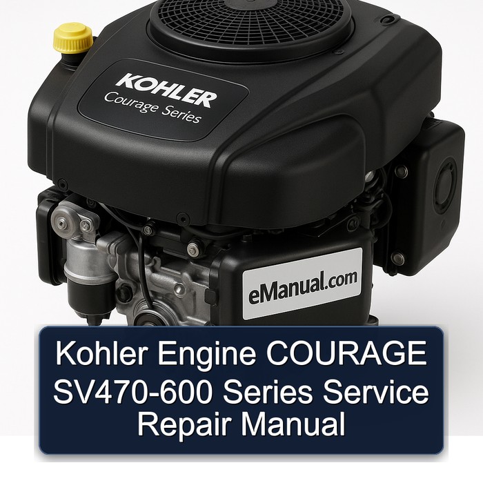 Kohler Courage Series Engine SV470-600 Service Repair Workshop Manual PDF