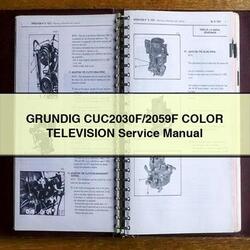 Grundig Cuc2030f/2059f Color Television Service Repair Workshop Manual PDF