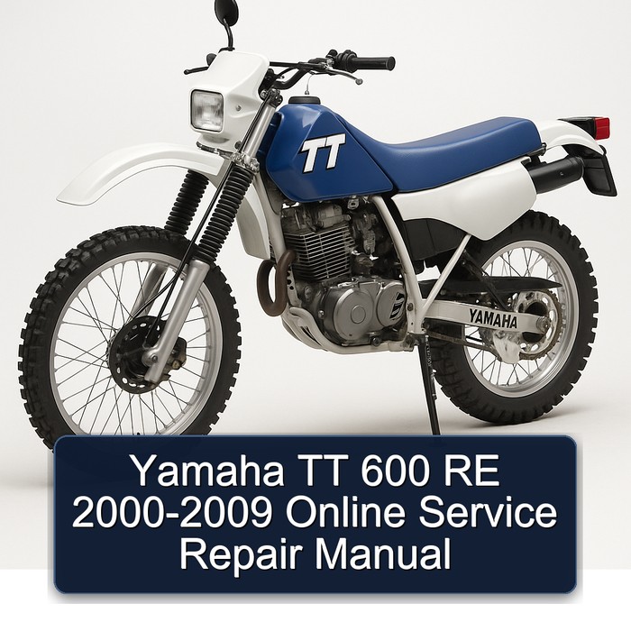 2000-2009 Yamaha TT Models 600 RE - Online Service Repair Workshop Manual PDF