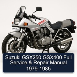 1979-1985 Suzuki GSX Series GSX250 GSX400 Service Repair Workshop Manual PDF