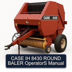 Case IH 8430 Round Baler Operators Operator's Manual PDF