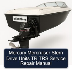 Mercury Mercruiser Stern Drive Units TR TRS Service Repair Workshop Manual PDF