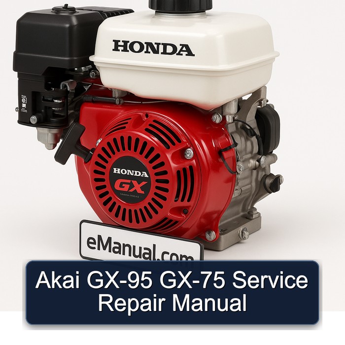 Honda GX Series Akai GX-95 GX-75 Service Repair Workshop Manual PDF
