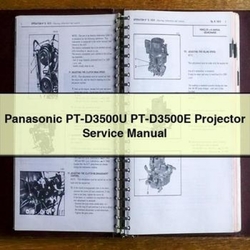 Panasonic Pt-d3500u Pt-d3500e Projector Service Repair Workshop Manual PDF