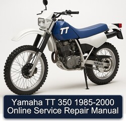 1985-2000 Yamaha TT Models 350 - Online Service Repair Workshop Manual PDF