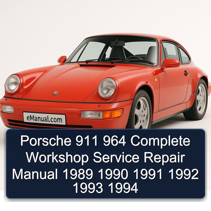 1989-1994 Porsche 911 Service Repair Workshop Manual PDF