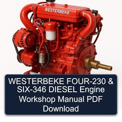 Westerbeke FOUR-230 SIX-346 Diesel Engine Service Repair Workshop Manual PDF