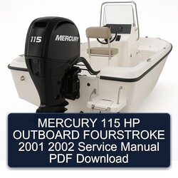 2001-2002 Mercury 115 HP Outboard Fourstroke Service Repair Workshop Manual PDF