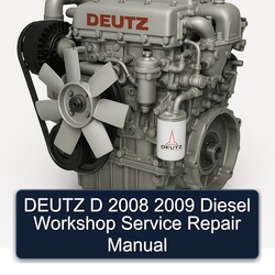 2008-2009 Deutz 2008 2009 D Diesel Service Repair Workshop Manual PDF
