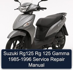 1985-1996 Suzuki UY Step Models RG125 Rg 125 Gamma Service Repair Workshop Manual PDF