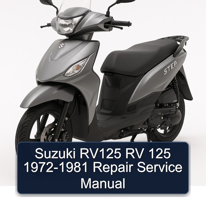 1972-1981 Suzuki UY Step Models RV125 RV 125 Service Repair Workshop Manual PDF