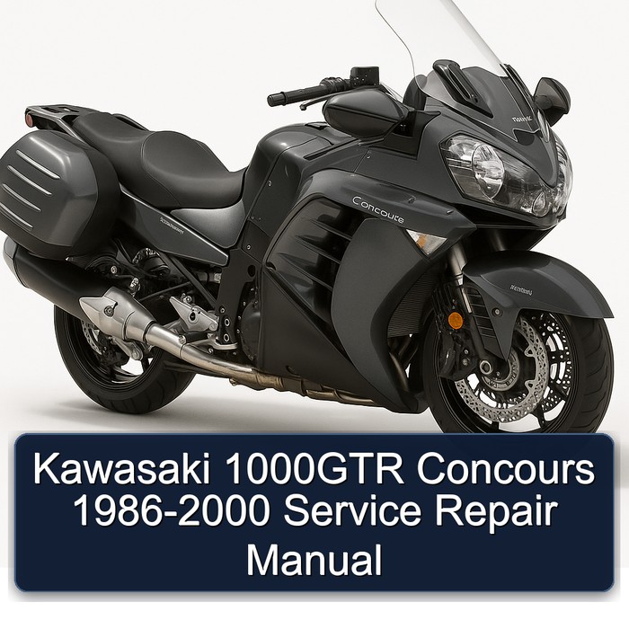 1986-2000 Kawasaki Concours Models 1000GTR Service Repair Workshop Manual PDF