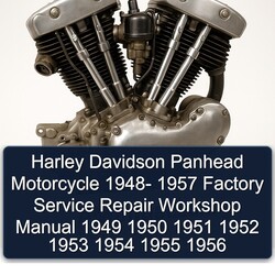 1950-1957 Harley Davidson Panhead Motorcycle 1948- 1949 Service Repair Workshop Manual PDF