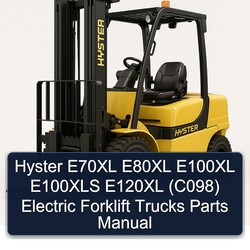 Hyster E70XL E80XL E100XL E100XLS E120XL (C098) Electric Forklift Trucks Parts Catalog PDF