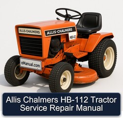 Allis Chalmers HB-112 Tractor Service Repair Workshop Manual PDF