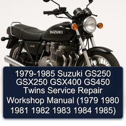 1979-1985 Suzuki GS Series GS250 GSX250 GSX400 GS450 Twins Service Repair Workshop Manual PDF