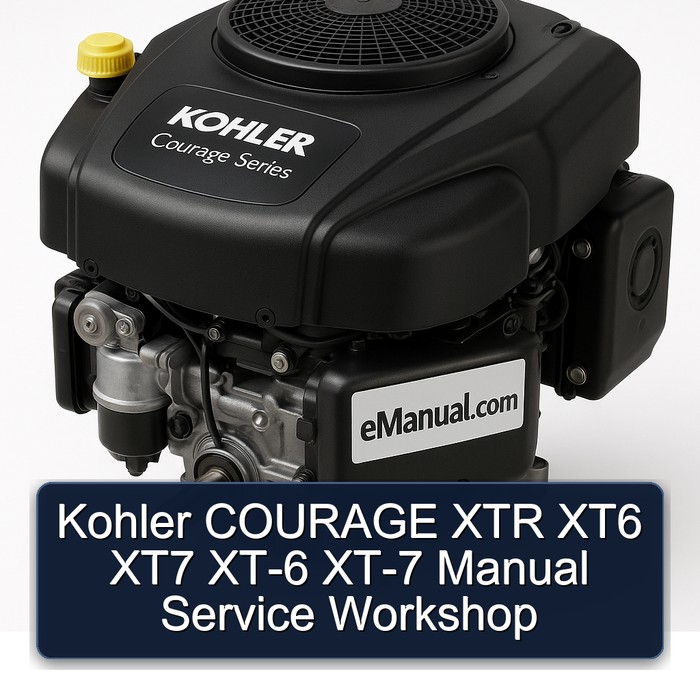Kohler Courage Series XTR XT6 XT7 XT-6 XT-7 Service Repair Workshop Manual PDF