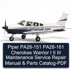 Piper PA28-151 PA28-161 Cherokee Warrior I II III Parts Catalog PDF