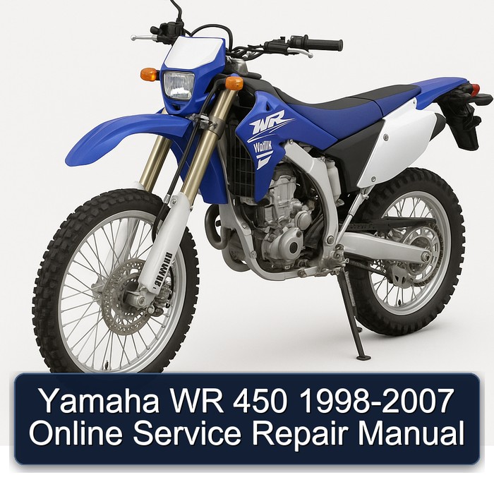 1998-2007 Yamaha WR Models 450 - Online Service Repair Workshop Manual PDF
