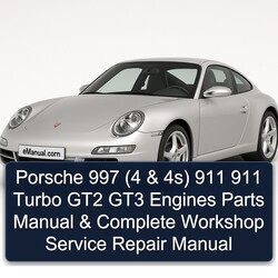 Porsche 911 997 (4 4s) Turbo GT2 GT3 Engines Parts Catalog PDF
