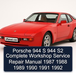 1987-1992 Porsche 944 S S2 Service Repair Workshop Manual PDF