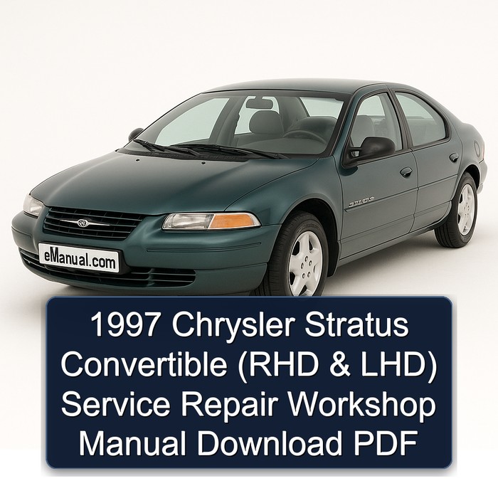 1997 Chrysler Stratus Convertible (rhd Lhd) RHD LHD Service Repair Workshop Manual PDF