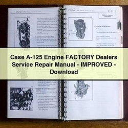 Case -125 Engine Dealers - Improved Service Repair Workshop Manual PDF