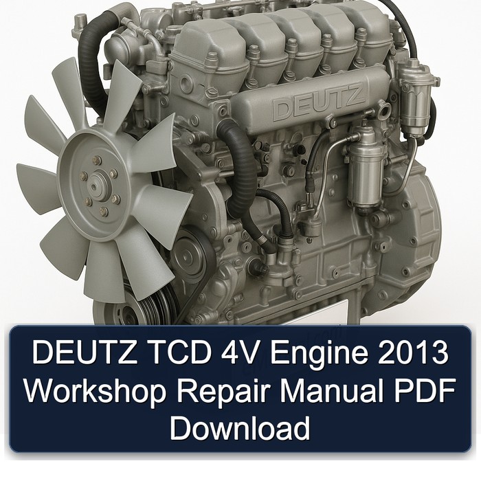 2013 Deutz TCD 4V Engine Service Repair Workshop Manual PDF