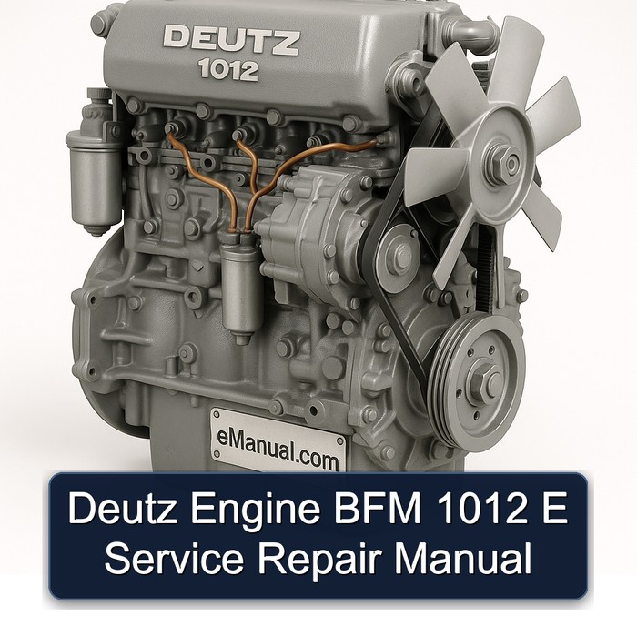 Deutz 1012 Engine BFM E Service Repair Workshop Manual PDF
