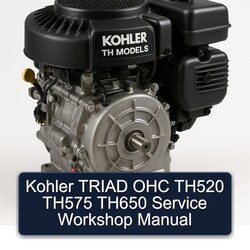 Kohler TH Models Triad OHC TH520 TH575 TH650 Service Repair Workshop Manual PDF