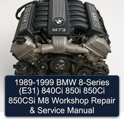1989-1999 BMW 8-Series (E31) 840Ci 850i 850Ci 850CSi M8 Workshop Repair & Service Manual (1 611 Pages Searchable  Bookmarked iPad-ready) 