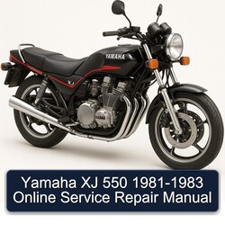 1981-1983 Yamaha XJ Models 550 - Online Service Repair Workshop Manual PDF