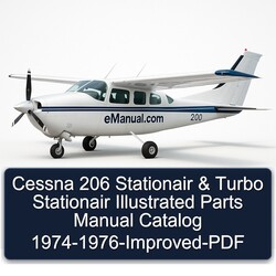 1974-1976 Cessna 206 Stationair Turbo Illustrated - -improved Parts Catalog PDF