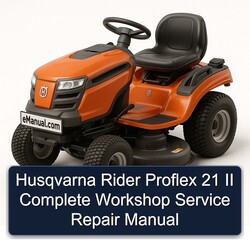 Husqvarna Rider Proflex 21 II Service Repair Workshop Manual PDF