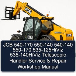 JCB 540-170 550-140 540-140 550-170 535-125hiviz 535-140hiviz Telescopic Handler Service Repair Workshop Manual PDF