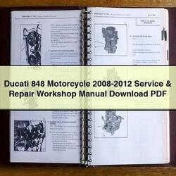 2008-2012 Ducati 848 Motorcycle Service Repair Workshop Manual PDF