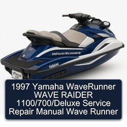 1997 Yamaha Waverunner Wave Raider 1100/700/deluxe Runner Service Repair Workshop Manual PDF