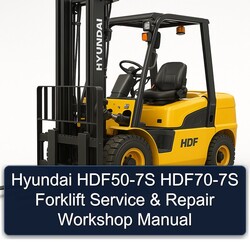 Hyundai HDF50-7S HDF70-7S Forklift Service Repair Workshop Manual PDF