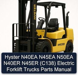 Hyster N40EA N45EA N50EA N40ER N45ER (C138) Electric Forklift Trucks Parts Catalog PDF