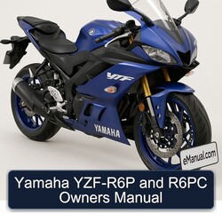 Yamaha YZF Models YZF-R6P R6PC Owners Owner's Manual PDF