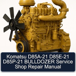 Komatsu D85A-21 D85E-21 D85P-21 Bulldozer Shop Service Repair Workshop Manual PDF