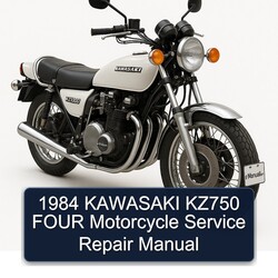 1984 Kawasaki KZ Series KZ750 Four Motorcycle Service Repair Workshop Manual PDF