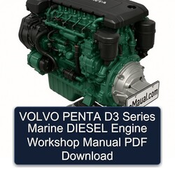 Volvo Penta D3 Series Marine Diesel Engine Service Repair Workshop Manual PDF