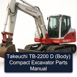 Takeuchi TB-2200 D (BODY) Compact Excavator Parts Catalog PDF